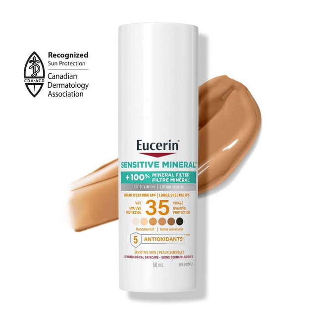 Eucerin Sun Tinted Mineral SPF 35 Face Sunscreen, 50 g