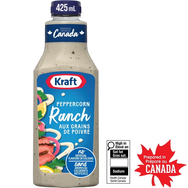 Kraft Peppercorn Ranch Salad Dressing, 425 g