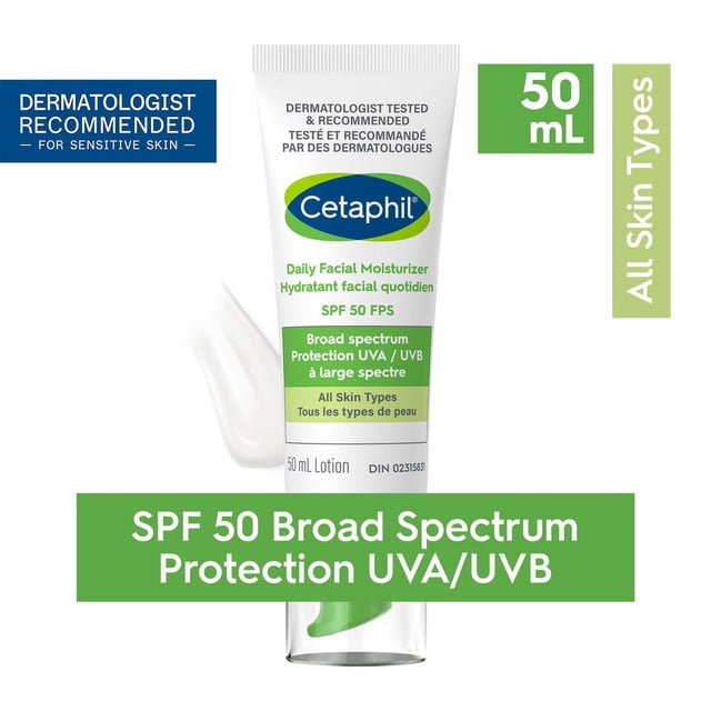 Cetaphil Daily Facial SPF 50 Moisturizer, 50 g