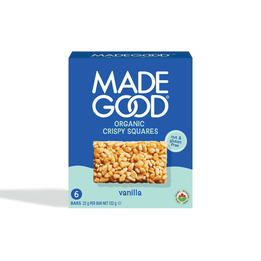 MadeGood Vanilla Crispy Squares Crispy Squares, 132 g, 6 Count
