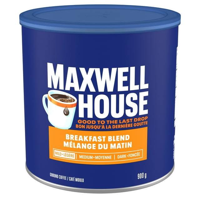 Maxwell House Breakfast Blend Ground Coffee, 900 g