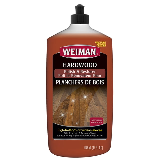 Weiman High Shine Hardwood Polish & Restorer Floor Polish, 946 g