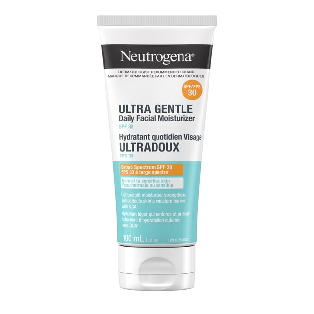 Neutrogena Ultra Gentle SPF 30 CICA Facial Moisturizer, 88 g