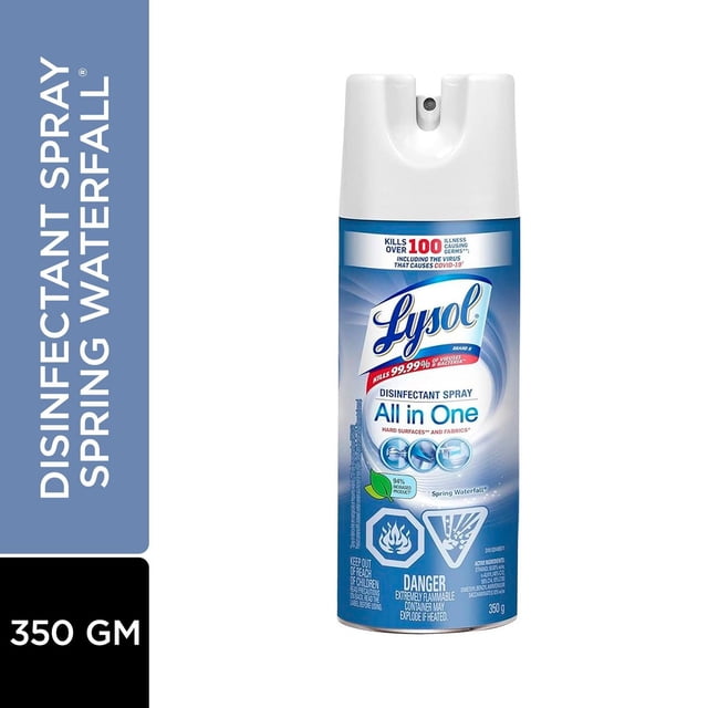 Lysol All in One Spring Waterfall Disinfectant Spray, 350 g