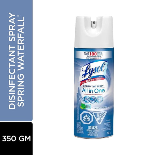 Lysol All in One Spring Waterfall Disinfectant Spray, 350 g