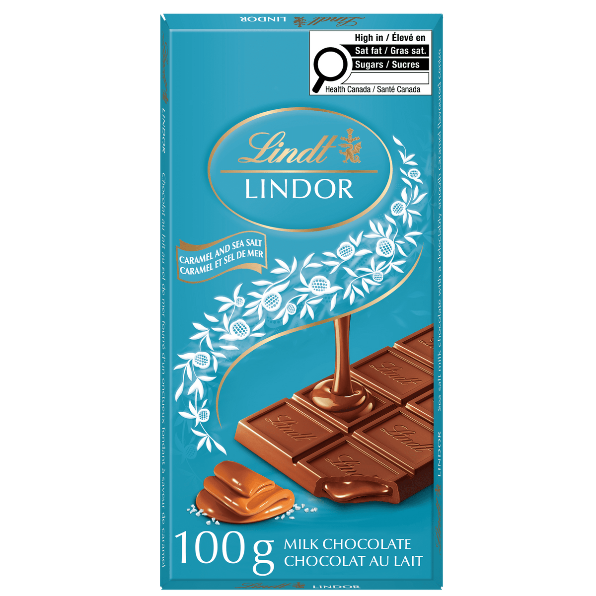 Lindt Vegan Salted Caramel Chocolate Bar 100g