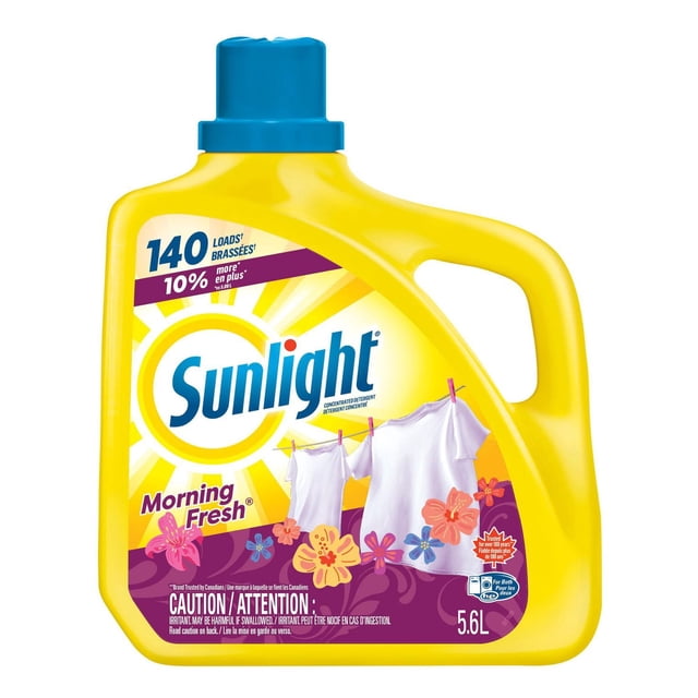 Sunlight Morning Fresh Club Size Concentrated Liquid Laundry Detergent, 5600 g