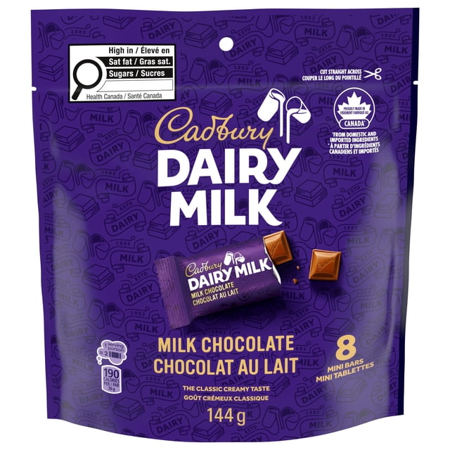 Cadbury Dairy Milk Mini Chocolate Bars 144g