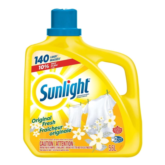 Sunlight Original Fresh Club Size Concentrated Liquid Laundry Detergent, 5600 g