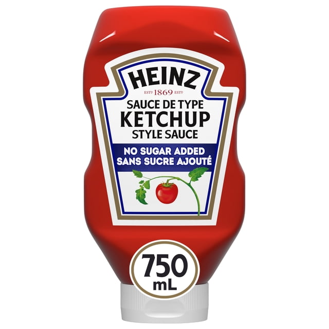 Heinz Tomato No Sugar Added Ketchup, 750 g