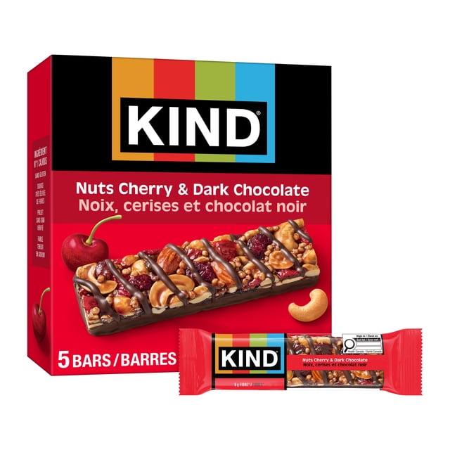 KIND Cherry & Dark Chocolate Bars, 200 g, 5 Count