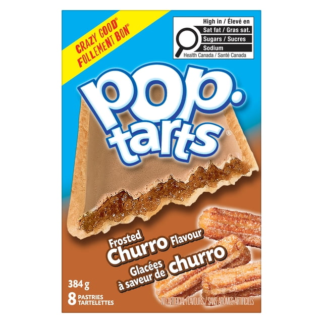 Pop-Tarts Frosted Churro Toaster Pastries, 384 g, 8 Count