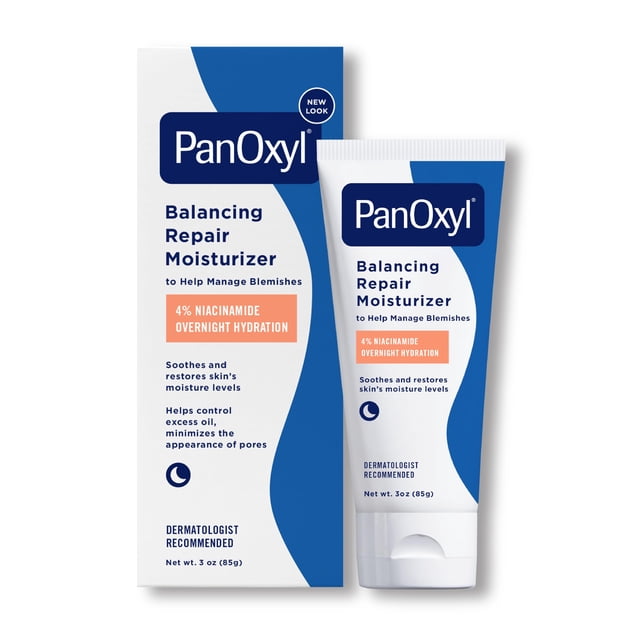 PanOxyl PM Balancing Repair Niacinamide Moisturizer, 85 g