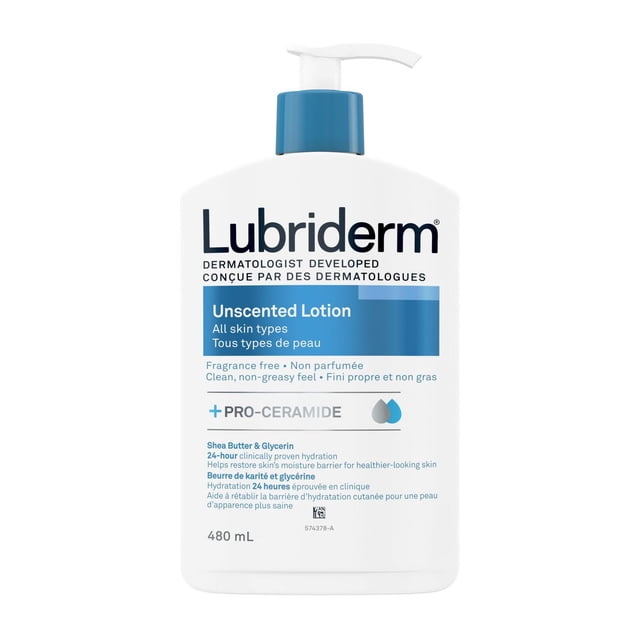 Lubriderm Unscented Daily Lotion, 480 g
