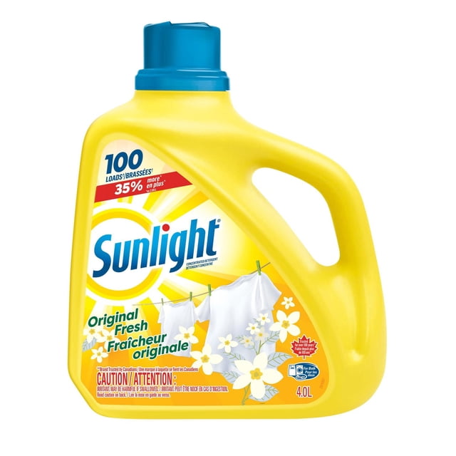 Sunlight Original Fresh Value Size Concentrated Liquid Laundry Detergent, 4000 g
