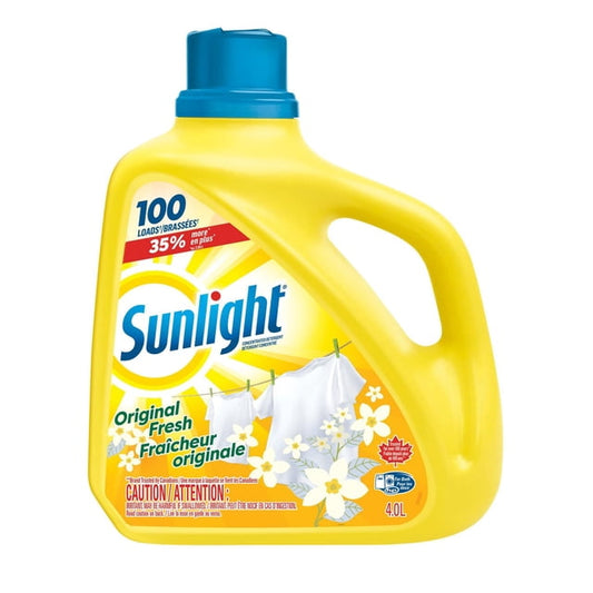 Sunlight Original Fresh Value Size Concentrated Liquid Laundry Detergent, 4000 g