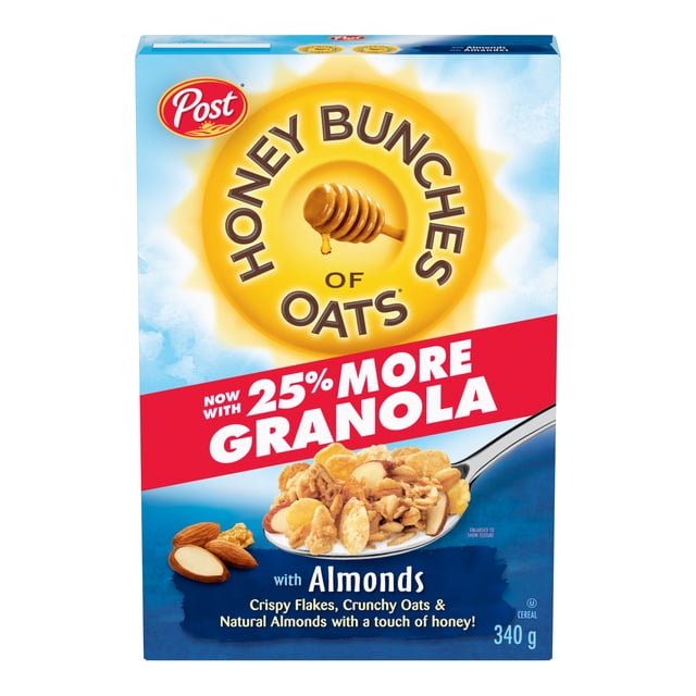 Post Honey Bunches of Oats With Almond Cereal, 340 g