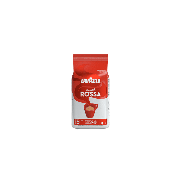 Lavazza Qualita Rossa Whole Bean Italian Coffee 1kg, 1000 g