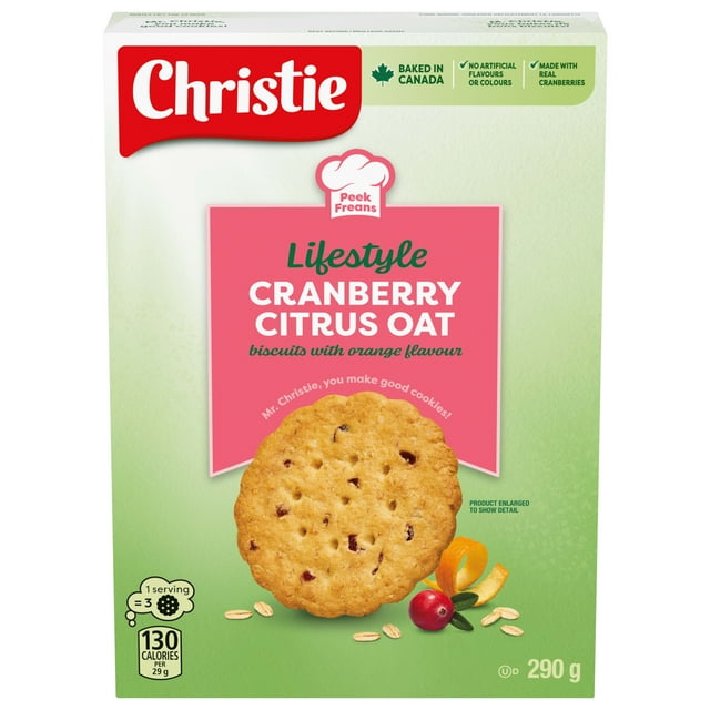 Peek Freans Lifestyle Cranberry Citrus Oat Cookies 290g