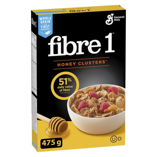 Fibre One Honey Clusters Cereal, 475 g