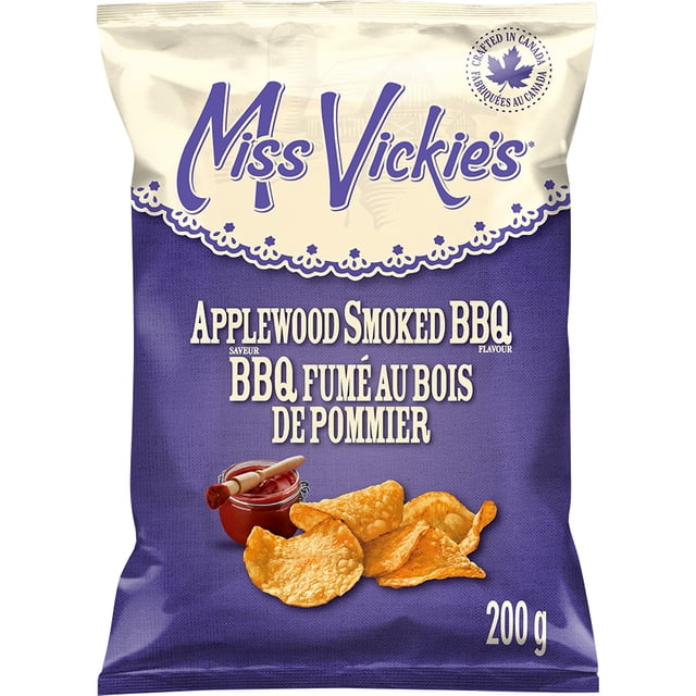 Miss Vickie's Applewood Smoked BBQ Kettle Cooked Potato Chips, 200 g
