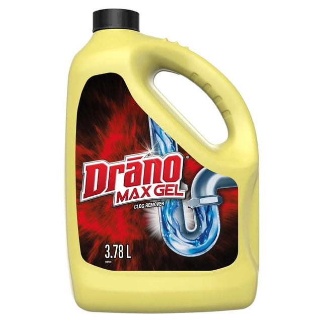 Drano Max Gel Clog Remover Club Size Drain Cleaner, 3780 g