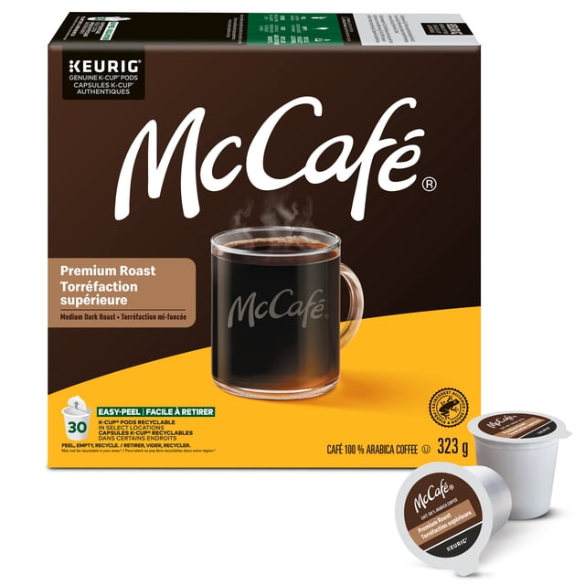 McCafe Medium Dark Roast K-Cup Coffee Pods, 323 g, 30 Count