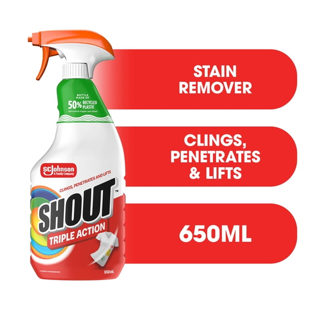 Shout Laundry Stain Remover Spray, 650 g