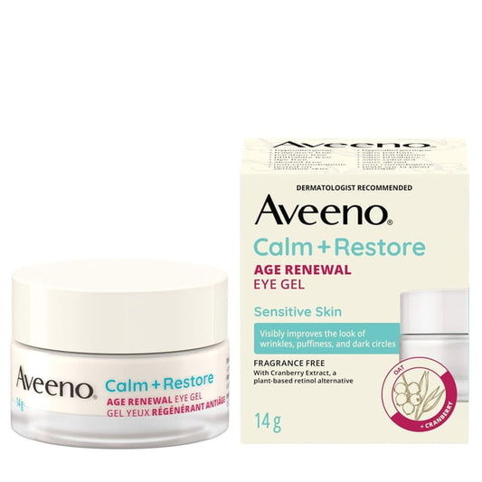 Aveeno Calm + Restore Age Renewal Eye Gel, 14 g