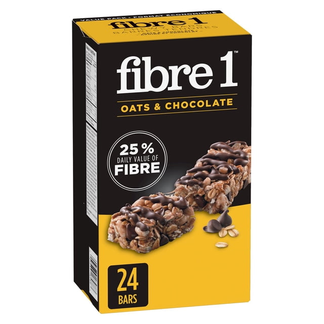 Fibre 1 Oats & Chocolate Chewy Cereal Bars, 840 g, 24 Count