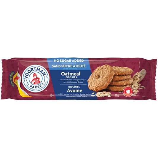 Voortman No Sugar Added Oatmeal Cookies 225g