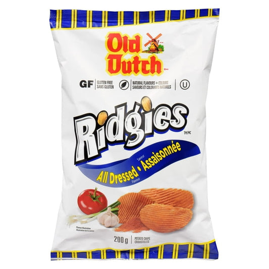 Old Dutch Ridgies All Dressed Potato Chips, 200 g