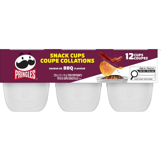 Pringles Snack Stacks BBQ Potato Chips, 228 g