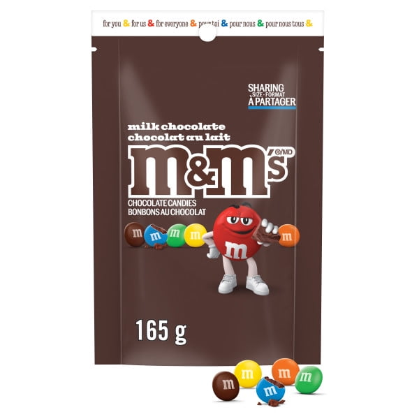 M&M'S Milk Chocolate Candies Sharing Bag 165 G 165g