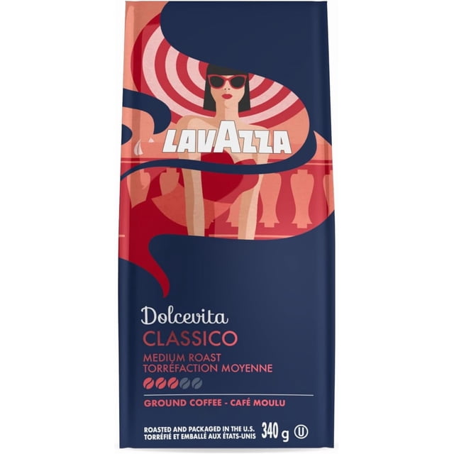 Lavazza Classico Dolcevita Ground Drip Coffee 340g, 340 g