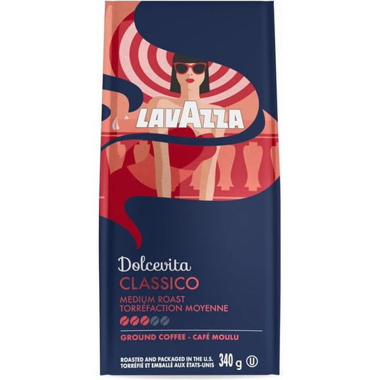 Lavazza Classico Dolcevita Ground Drip Coffee 340g, 340 g