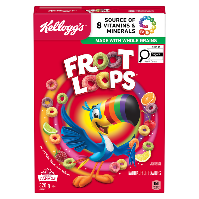 Kellogg's Froot Loops Cereal, 320 g
