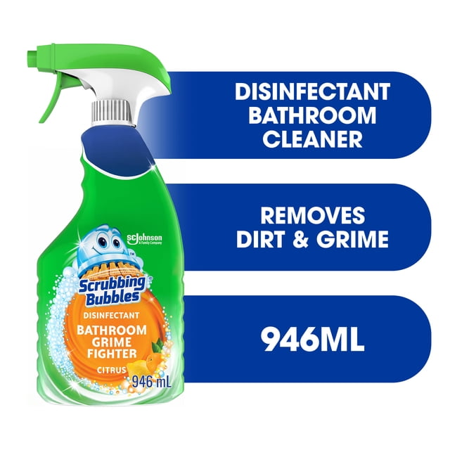 Scrubbing Bubbles Bathroom Disinfectant Citrus Cleaner Spray, 946 g
