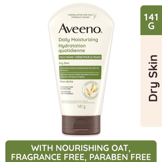 Aveeno Daily Moisturizing Face & Neck Face Cream, 142 g