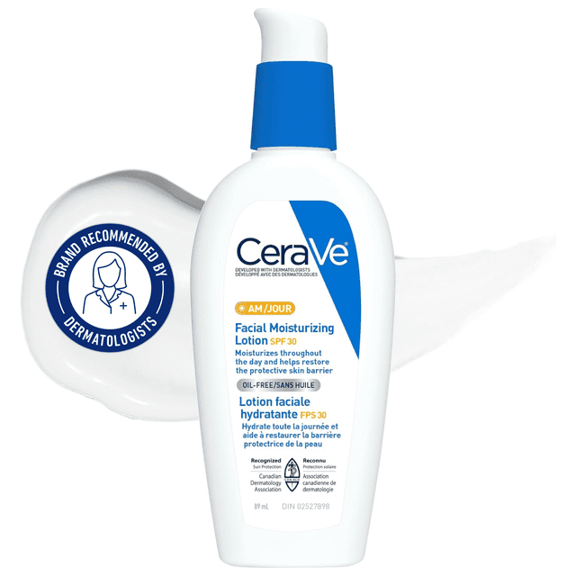 CeraVe AM SPF 30 Facial Moisturizing Lotion, 89 g