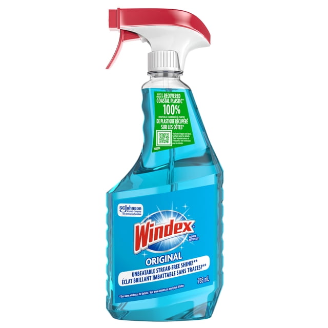 Windex Original Blue Glass and Window Cleaner, 765 g