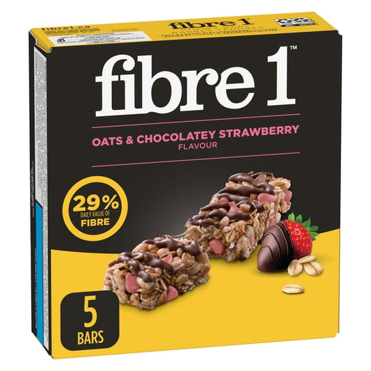 Fibre 1 Oats & Chocolatey Strawberry Cereal Bars, 175 g, 5 Count