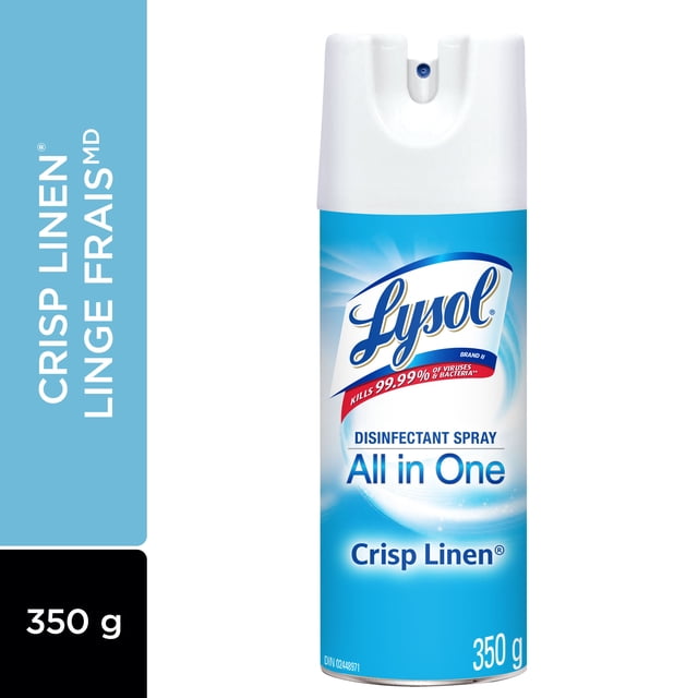 Lysol Crisp Linen Disinfectant Spray, 350 g