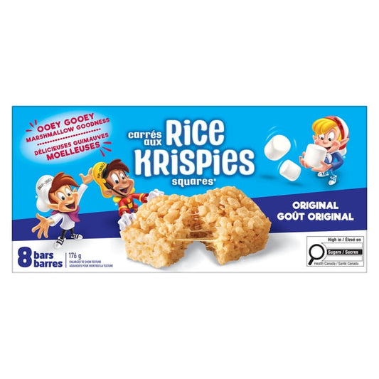 Kellogg's Rice Krispies Original Squares Bars, 176 g, 8 Count