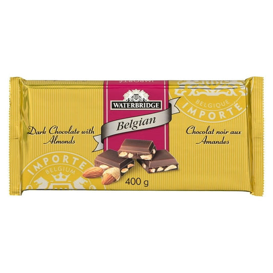 Waterbridge Gold Bar Dark Chocolate With Almonds 400g