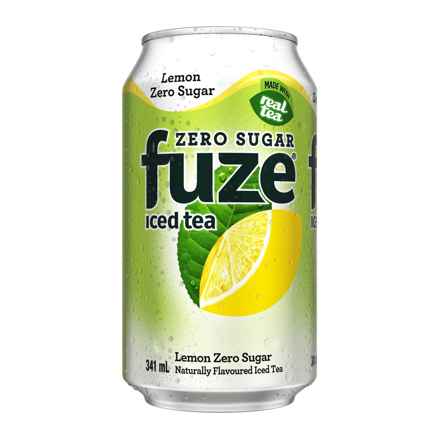 Fuze Iced Tea Zero Sugar Lemon Cans 341 mL - 12 Pack