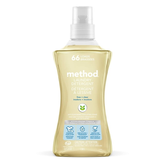 Method Free + Clear Laundry Detergent, 1580 g