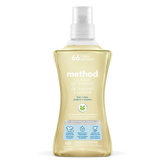 Method Free + Clear Laundry Detergent, 1580 g