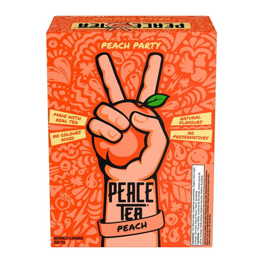 Peace Tea Peach Party Cans 341 mL - 12 Pack