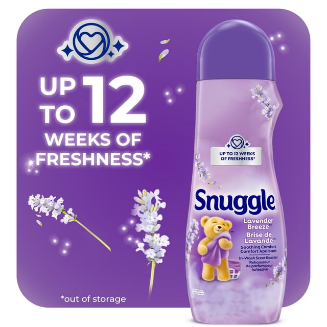 Snuggle Lavender Breeze Soothing Comfort In-Wash Scent Booster, 595 g